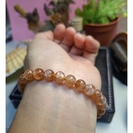 (Actual unit) Arusha sunstone bracelet 7mm 15cm