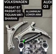 ( 100% ORIGINAL ) VOLKSWAGEN PASSAT B7 PASSAT CC TIGUAN MK1 SHARAN AUDI Q3 LOWER ARM WITH BUSH ( ALU