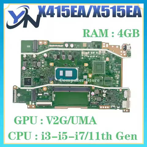 Mainboard For ASUS X415EA X415EP X415EQ X415E A415E F415E X515EA X515EP X515EQ A515E F515E Laptop Mo