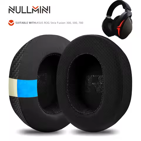 Nullmini Replacement Earpads for ASUS ROG Strix Fusion 300, 500 Headphones Cooling Gel Ear Pads Cush