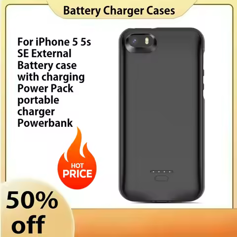 Battery charger cases For iPhone 5 5s SE External Battery case with charging Power Pack portable cha