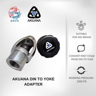 [SG Ready Stock] AKUANA Din To Yoke Adapter 232Bar for Scuba Diving Regulator First Stage