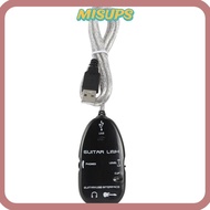 MISUPS ​USB Guitar Interface, White/Black With Software CD​ Guitar to USB Cable, Convenient 1M Lengt