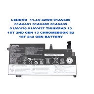 LENOVO 11.4V 42WH 01AV400 01AV401 01AV402 01AV435 01AV436 THINKPAD 13 1ST 2ND GEN 13 CHROMEBOOK S2 1