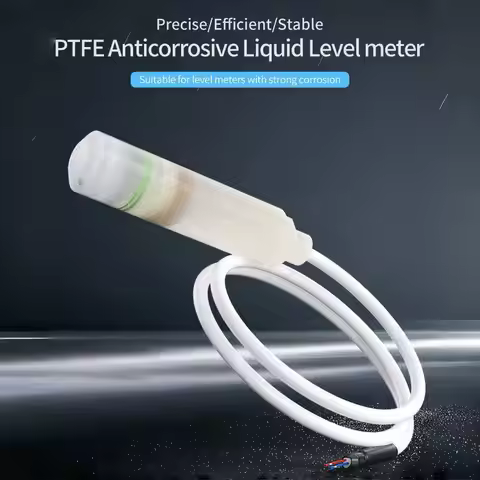 PTFE Anti-corrosive Liquid Level Sensor 1M/2M/3M/4M/5M to 4-20mA 0-10V 0-5V 1-5V RS485 Submersible W