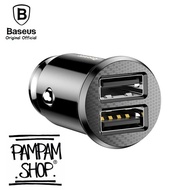 Fast Charging Car Charger BASEUS Car Charger Grain 2 Dual USB Ports Saver Mini White Car Charger Hig