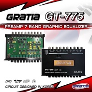 ปรีแอมป์รถยนต์ GRATIA GT-775 ซับเบสแยกอิสระ รุ่นทิฟฟานี่ ปรีแอมป์ 7 แบรนด์ เครื่องเล่น เครื่องเสียงต