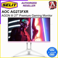 AOC AG273FXR AGON III 27" Full HD IPS 144Hz Premium Gaming Monitor [Selit Trading]