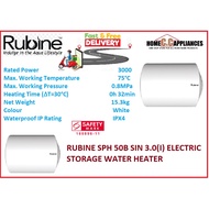 RUBINE SPH 50B SIN 3.0(I) ELECTRIC STORAGE WATER HEATER