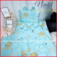 🌵LỤA TENCEL 80S🌵 Bộ Nệm Gối Cho Bé Đi Học Tencel 80s Cao Cấp Nằm Mềm Mịn Mát (Tặng Kèm Túi Đựng) _ N