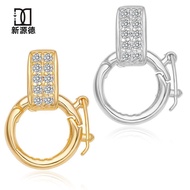 925 Universal Buckle Design High-End Necklace Accessories Silver Holder Jewelry Sterling Silver Link