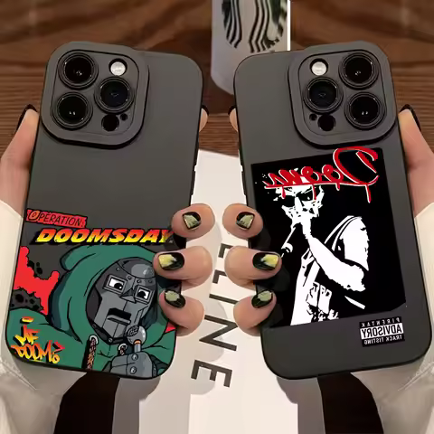 Fashion MF DOOM Hot Singer Phone Case For iPhone 16e 16 15 14 13 12 11 Mini Pro Max X XR XSMax 8 7 6