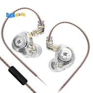 Pro Gaming Earbuds IEM Earphones Headphone HiFi Deep  in Ear Monitors Detachable Cable Crystal