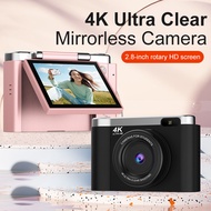Flip Screen 4K Digital Camera CCD 8x Zoom 4K Resolution 7500W Pixels AF Autofocus Vlog Video Recorde