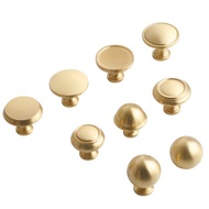 Simple Wardrobe Door Brass Handle Drawer Wardrobe Door Handle Nordic Light Luxury Gold Copper Handle