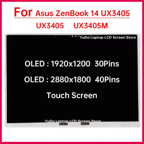 14" Touch Screen For Asus ZenBook 14 UX3405 UX3405M X3405C LCD Display Digitizer Assembly Replacemen
