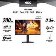 AOC 24G4HX 23.8’’ Fast-IPS 1MS 200HZ Full HD Gaming Monitor with Adaptive Sync, built in speakers