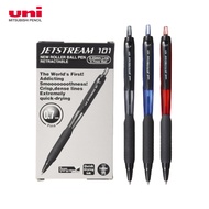 【Uni】Jetstream 101 Retractable Roller Ball Point Pen (12pcs/ box) Buy 1 Box Free 1 pcs