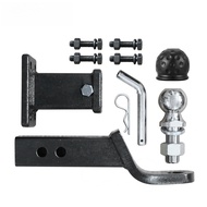 2 Inch American Trailer Arm+Flange Square Mouth Base Assembly 50mm Chrome-Plated Ball Head Trailer H