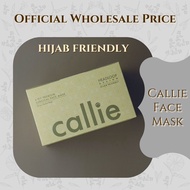 Callie Mask Headloop Design Neutral Beige Hijab Friendly Face Mask Surgical Mask Medical Mask 4ply 5