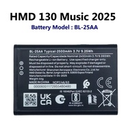 HMD 130 Music 2025 Battery BL-25AA BL25AA Bateri ( Nokia 130 Music By HMD ) HMD130 @ 2500mAh 3.7V