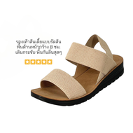 Regina รองเท้าส้นเตี้ยแบบรัดส้น รุ่น CC236 สายเป็นผ้ายืด 2 เส้น (เส้นหน้าไม่ยืด)