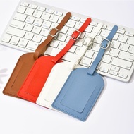 [Boutique1] PU Leather Luggage Boarding Identifier Tag with Travel Address Holder Feature VN