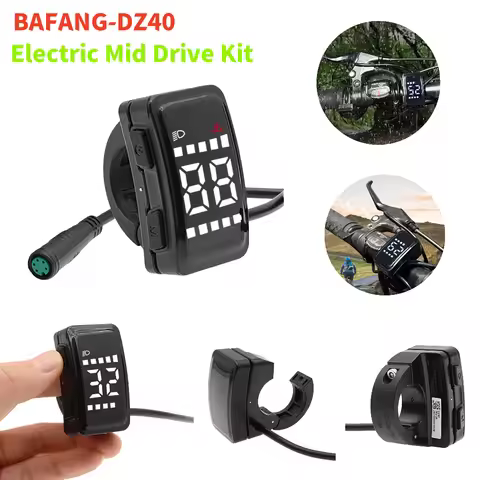 BAFANG DZ40 Electric Bike Meter Small Size Display for 8Fun BBS02 BBSHD BBS01 Ebike Mid Drive Motor 