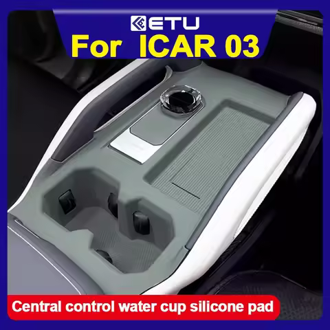 For ICAR 03 Jaecoo 6 J6 EV Central Control Water Cup Silicone Pad Anti-skid Pad Central Control Pane