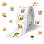 1,000 Stickers Little Yellow Face emoji emoji Roll Stickers Cute Funny Fun emoji Sealing Stickers Se