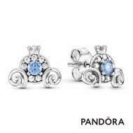 [全新] Pandora 迪士尼《仙履奇緣》南瓜馬車針式耳環
