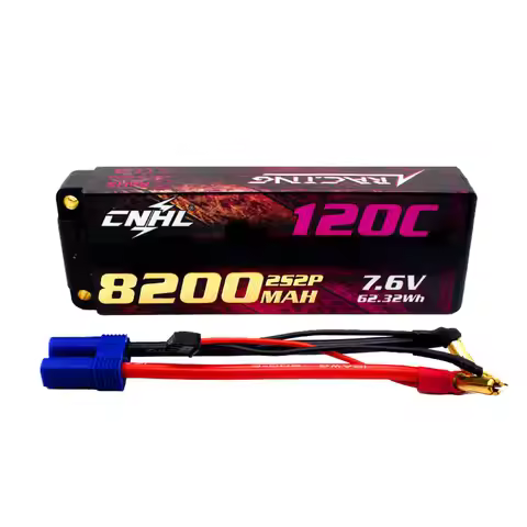 CNHL 2S 3S 4S Lipo Battery 7.6V 11.4V 15.2V 8200mAh 120C HV HardCase With EC5 Plug For RC Car Boat A