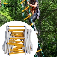 [Cuticate] 16ft Fire Escape Ladder Deploys Quickly Hanging Strong 5M Rope Ladder for Office Home Wor