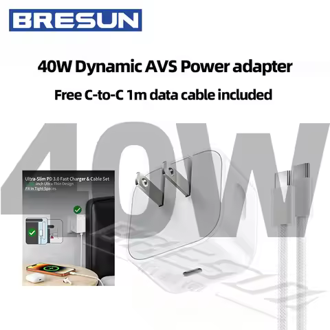 Official 40W Dynamic Fast Charging Charging Head for 17ProMax 17 17Air and 16 Plus Braided Charging 