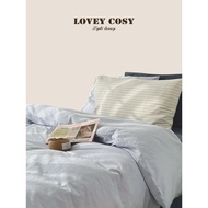 LOVEY COSY Korean Light Luxury Cotton Maldives Simple Fresh Gray Blue Mixed Color Contrast Color Fou