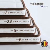 Woodfield ที่นอนยางพาราแท้ 100% รุ่น Forbes **หนา 2 นิ้ว Made In Belgium ส่งฟรี