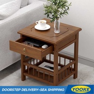 YOOK Home Sofa Side Cabinet Small Coffee Table Mahjong Table Corner Table Small Square Table Storage
