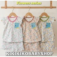 Ter Baru motif ne mother Choose the color of the short-sleeved baby oblong suit with cainito ruffle 