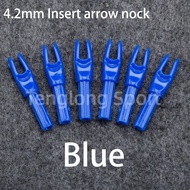 12PCS elong arrownock 4.2mm nhựa chèn Nock cho i. D 4.2mm Carbon mũi tên trục
