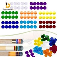 Dynwave 10 Pieces Billiard Cue Tip Pads Acrylic Ferrule Pads Snooker Replacement Pool Cue Protective