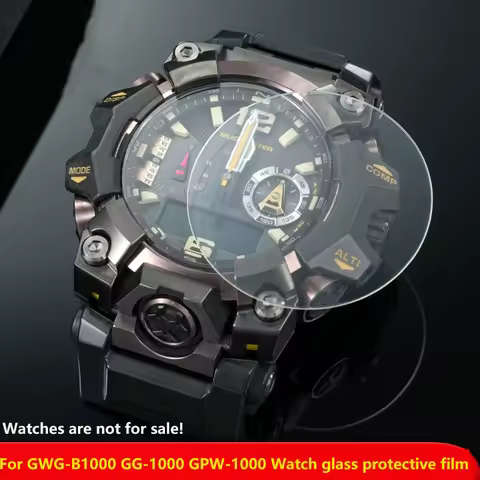For Casiok GG-1000 GWG-B1000 GPW--1000 PRW-7000/6600/3000 watch tempered film High definition transp