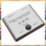 (BAVF) Bi Directional USB C Switch Splitter 8K USB C Switcher KVM 8K 60Hz 4K 144Hz Video for Multipl