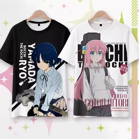 Bocchi the Rock! AnimeT-Shirts Men Women Tee Shirt Short SleeveT Shirt Plus Size Tops