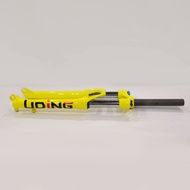 UDING Oil Sping SUS 26/27.5" Suspension Fork with Lock Threadless Bicycle 26/27.5inch MTB Disc Brake