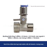 Van Bi 3 Chiều Máy Lọc Nước Đầu Nối Nhanh 4 Đến 2 Chia Nước Uống Máy Công Tắc Vòi Cho Hệ Thống Nước 