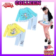 READY STOCK 🇲🇾 Kids Girl Pyjamas Doll Pajamas Set Baju Tidur Budak Baju Tidur Kanak-kanak 1-6years [