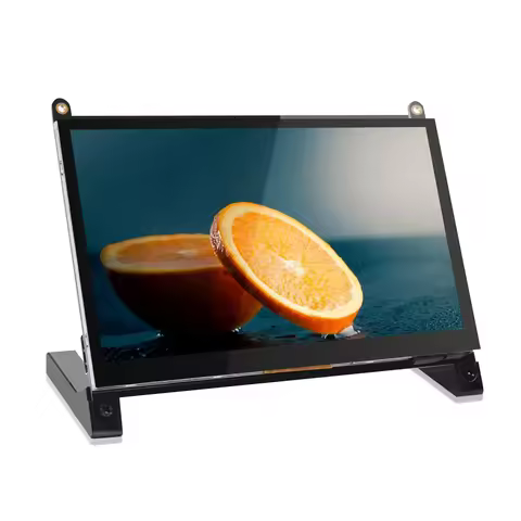 7 Inch Touch Screen 1024x600 IPS LCD Optional Speaker for Raspberry Pi 5 4B 3B+ 3B Laptop PC Seconda