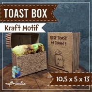 There is - Toast Box Motif contains 50 Pcs - Toast Tray - Toast Box - Toast Bread Box Bread Packagin