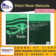 Trinity - Sound at Sight - Sight Reading Pieces for Violin Book 2 Grades 4 - 8