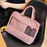 File Bag Dual-Use Portable File Bag A4 Zipper Briefcase Canvas Tutorial Bag Men Women Business Offic